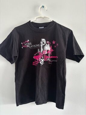 Vintage 2008 Avril Lavigne The Best Damn Tour Concert T-Shirt Youth M 10-12 EUC